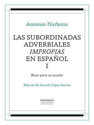 cover image of Las subordinadas adverbiales impropias en español, I